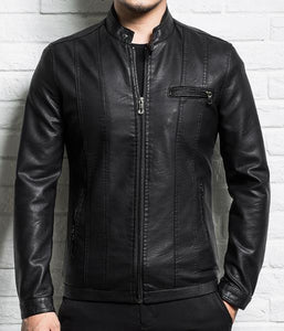 Men genuine leather jacket sheepskin 2020 new spring and autumn slim zipper male motorcycle split leather jacket teenager boy