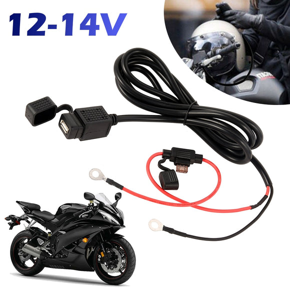 12V Waterproof Motorbike Handlebar Charger 5V 1A/2.1A Motorcycle USB Adapter Power Supply Socket for Mobile Phone USB Chargers