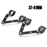 37-41mm 41-51mm 51-61mm Universal Motorcycle Headlight Bracket Mounting Adjustable Fork Mount Clamp Black HeadLamp Holder