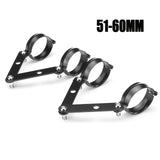 37-41mm 41-51mm 51-61mm Universal Motorcycle Headlight Bracket Mounting Adjustable Fork Mount Clamp Black HeadLamp Holder