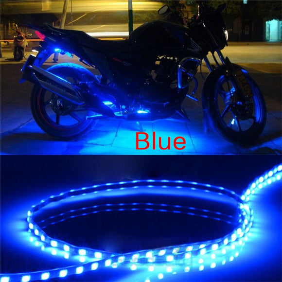 6PCS Waterproof DC 12V Motor LED Strip SMD Underbody Decorative strip Light For Car Motorcycle Beautiful Decorative Soft Lights