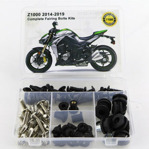 For Kawasaki Z1000 2014 2015 2016 2017 2018 2019 Motorcycle Cowling Complete Full Fairing Bolts Kit Steel Fairing Clips Nuts